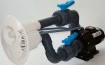 Kompletní vestavný protiproud V-JET 66 m3/hod, 230V - 63 mm